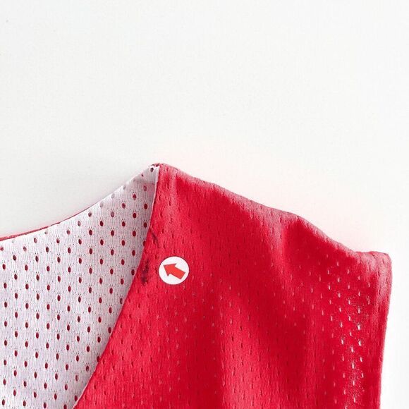 Nike Mens Sleeveless V-Neck SFU Athletic Jersey Reversible Red Size Large - Picture 7 of 8